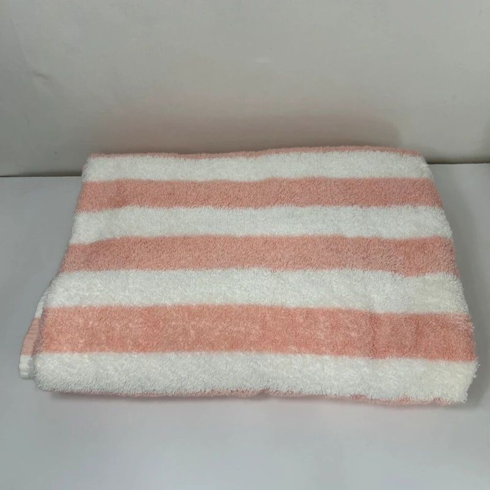 Vtg Martex Splendor Bath Towel Sheets 36x68" WestPoint Pepperell Stripe Oversize